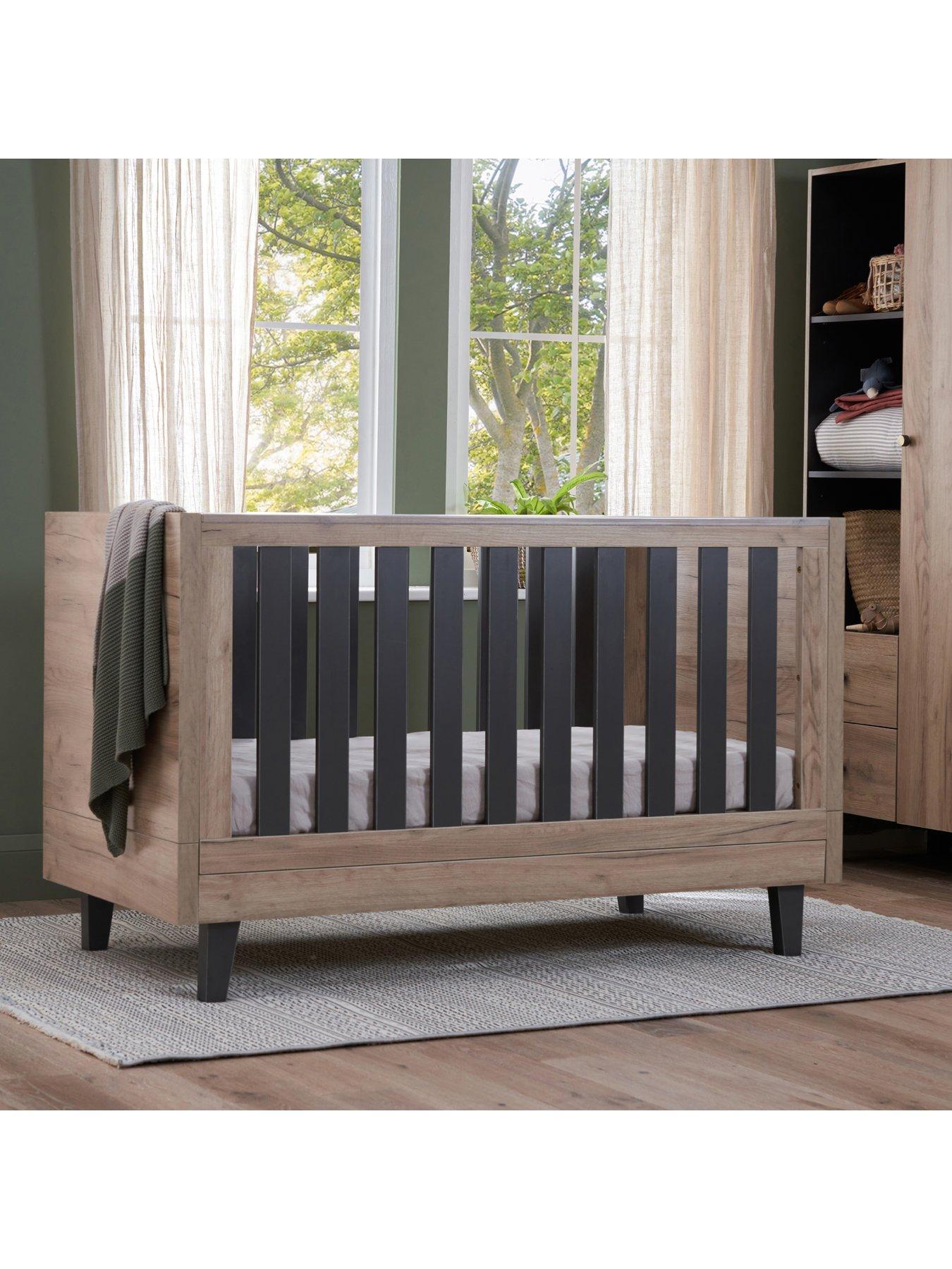 Tutti Bambini Como Cot Bed Distressed Oak/Slate very.co.uk