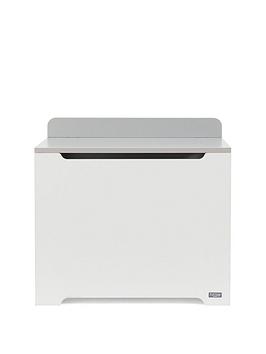 Product photograph of Tutti Bambini Rio Toy Box - White Dove Grey from very.co.uk