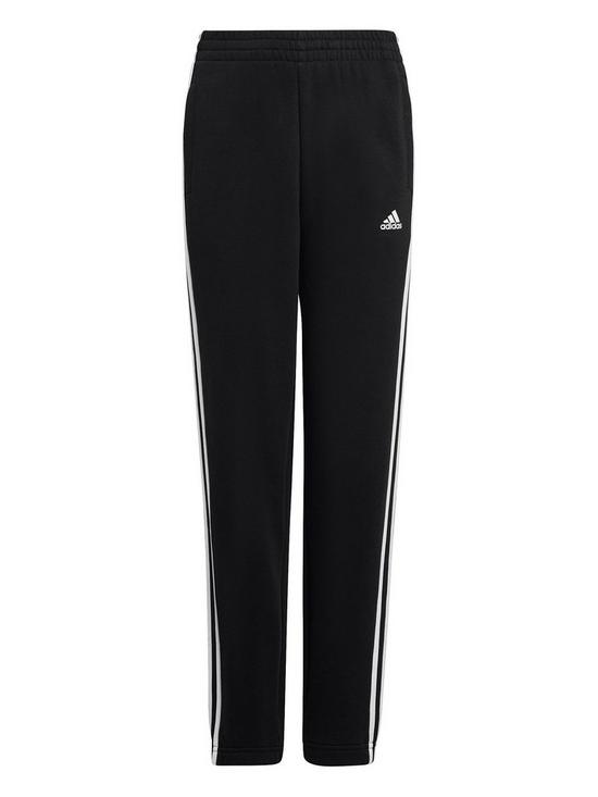 front image of adidas-sportswear-junior-essentials-joggers-blackwhite
