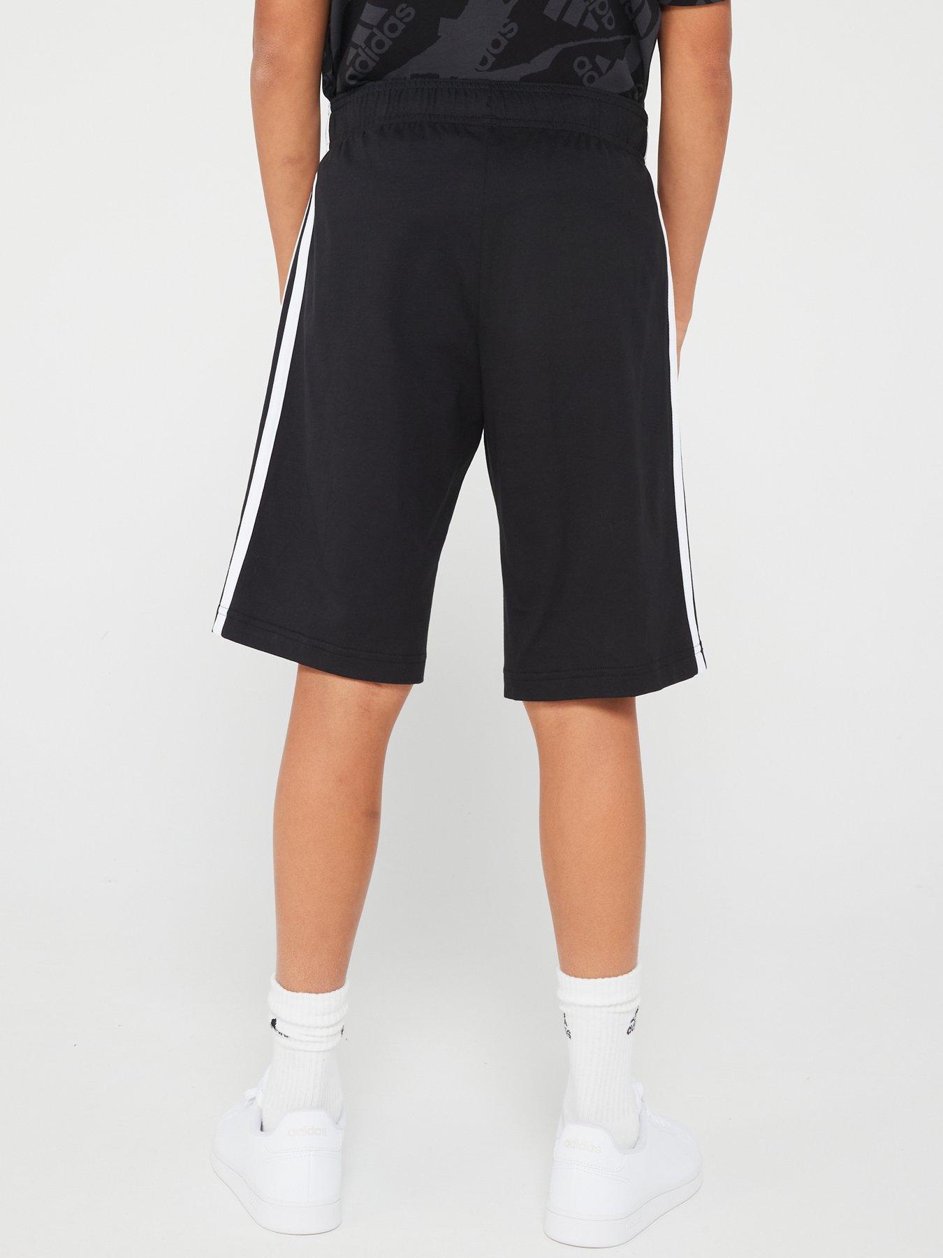 Image 2 of 5 of adidas Sportswear Junior Essentials Chelsea Shorts - Black/White