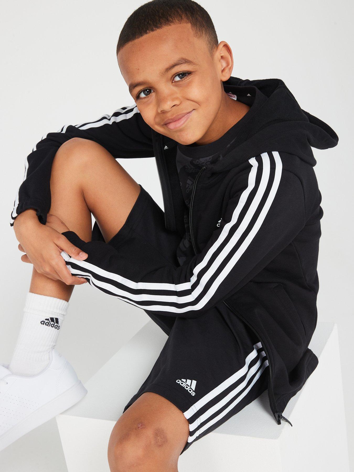 Image 5 of 5 of adidas Sportswear Junior Essentials Chelsea Shorts - Black/White