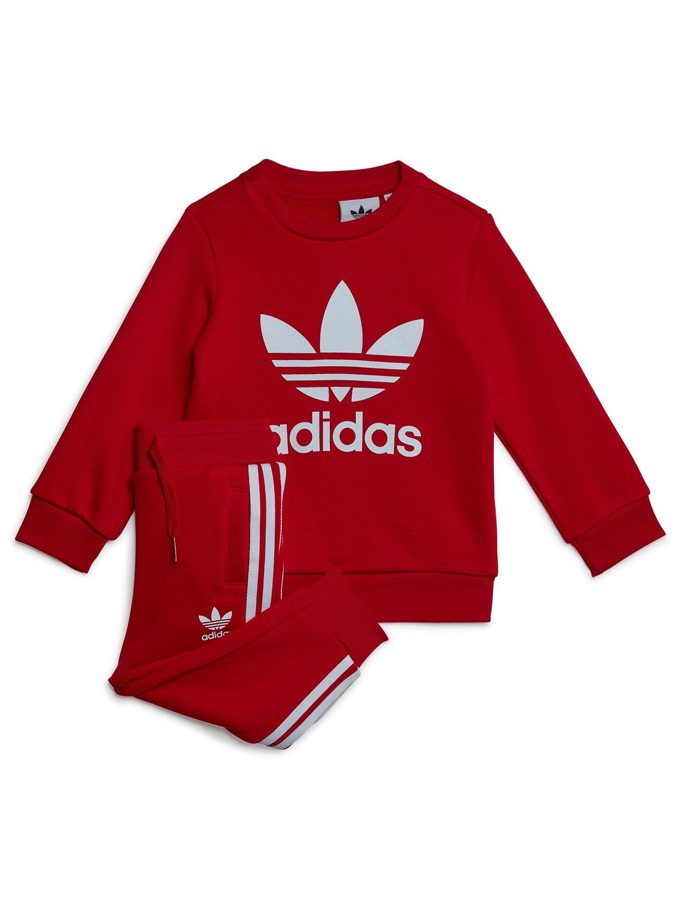 Adidas trefoil hot sale crew set