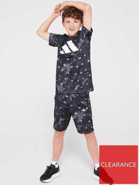 adidas-sportswear-junior-camo-print-train-essentials-short-dark-grey