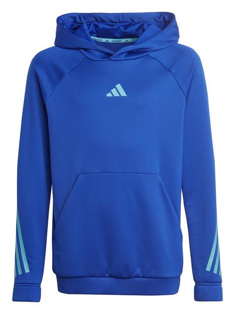 adidas-junior-unisex-training-icons-hoodie-blue
