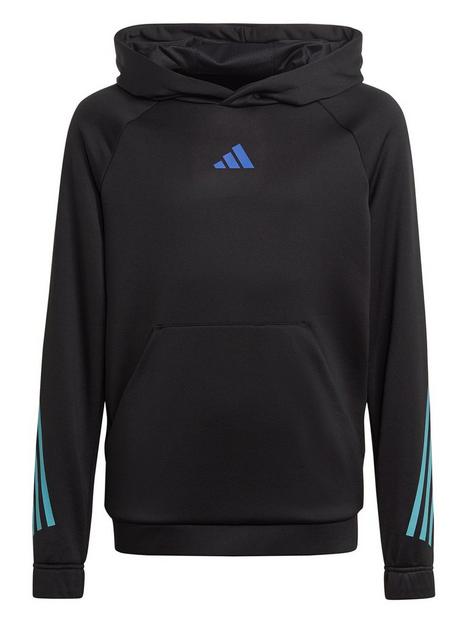 adidas-junior-unisex-training-icons-hoodie-black