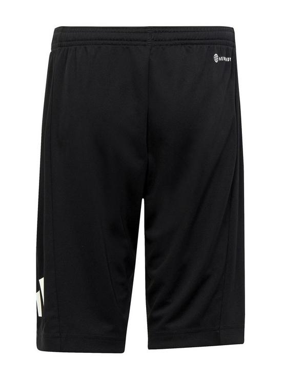 back image of adidas-sportswear-junior-boys-train-essentials-logo-shorts-blackwhite