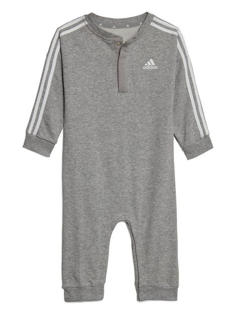 adidas-sportswear-infant-3-stripes-all-in-one-grey