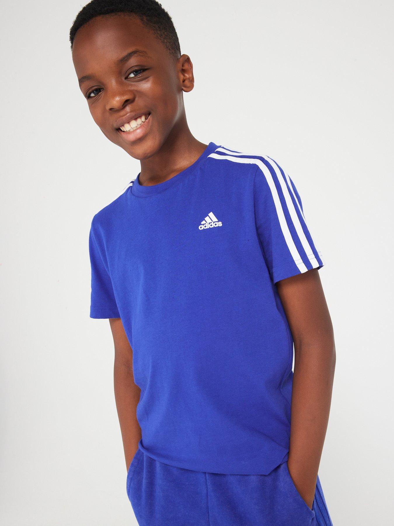 Image 1 of 4 of adidas Sportswear Junior Essentials Short Sleeve T-Shirt &nbsp;- Blue