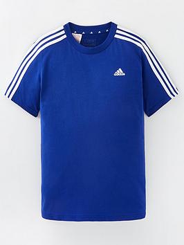 adidas sportswear junior essentials short sleeve t-shirt  - blue