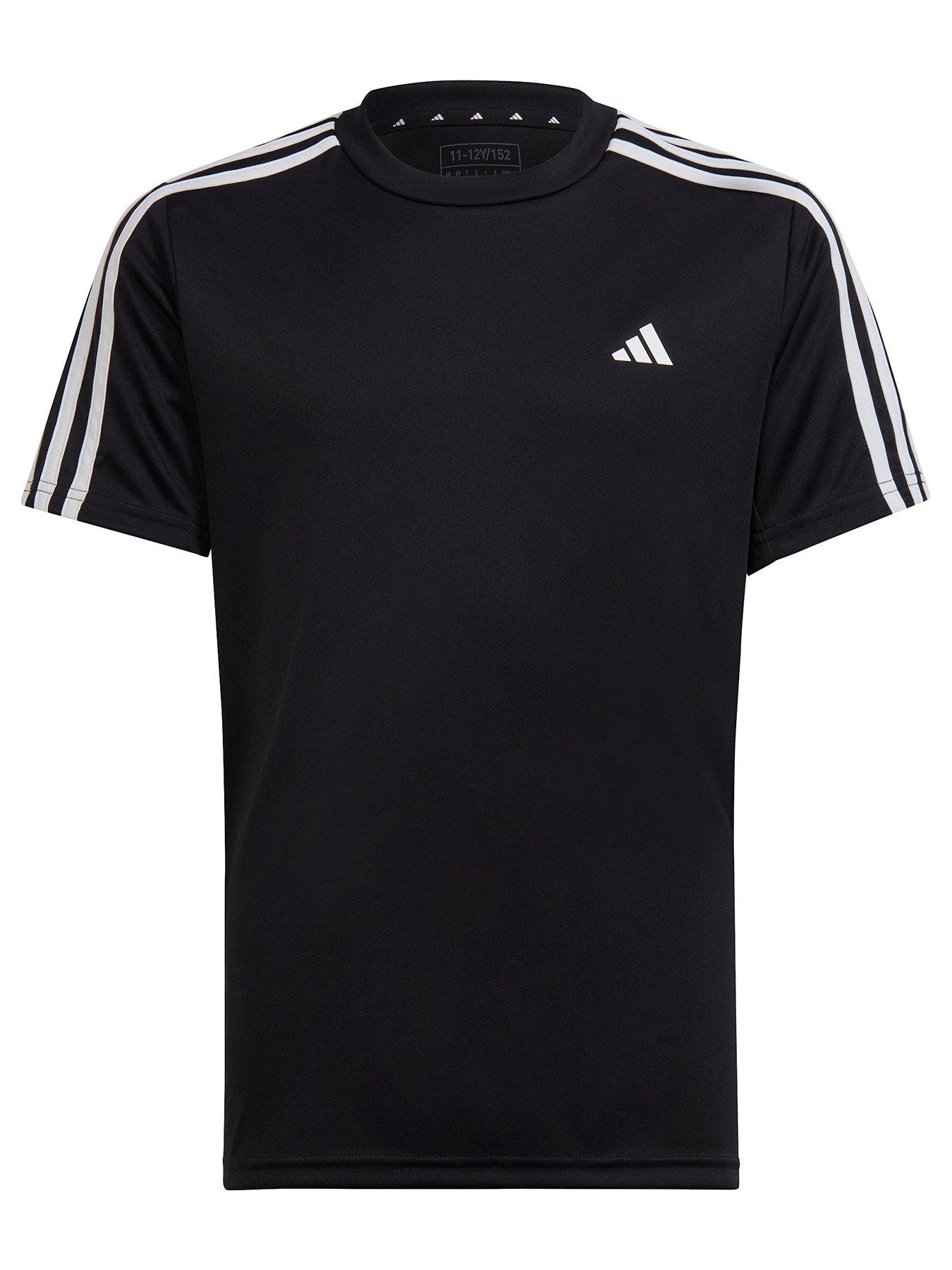 Adidas hotsell stripe tee