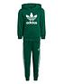  image of adidas-originals-kids-adicolor-trefoil-hoodie-set-dark-green