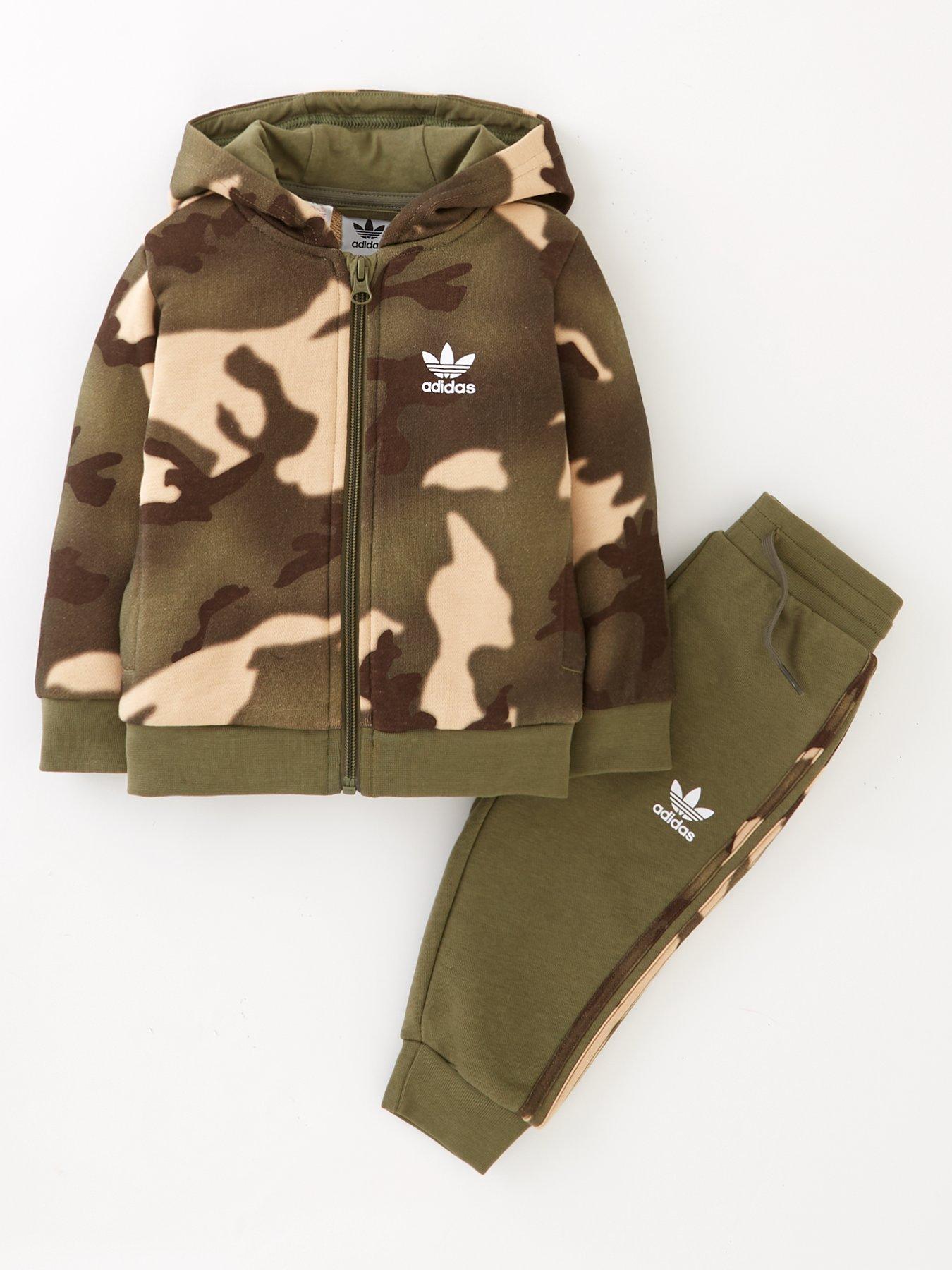 Baby adidas store camo tracksuit