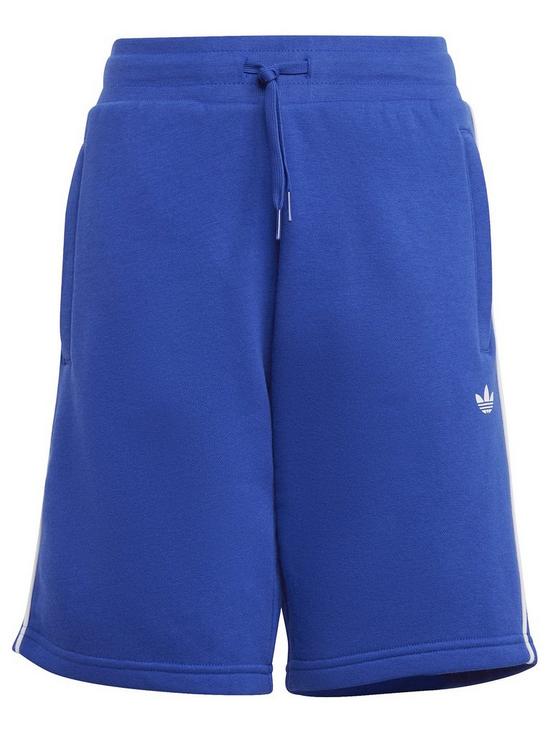 front image of adidas-originals-junior-adicolor-shorts-blue