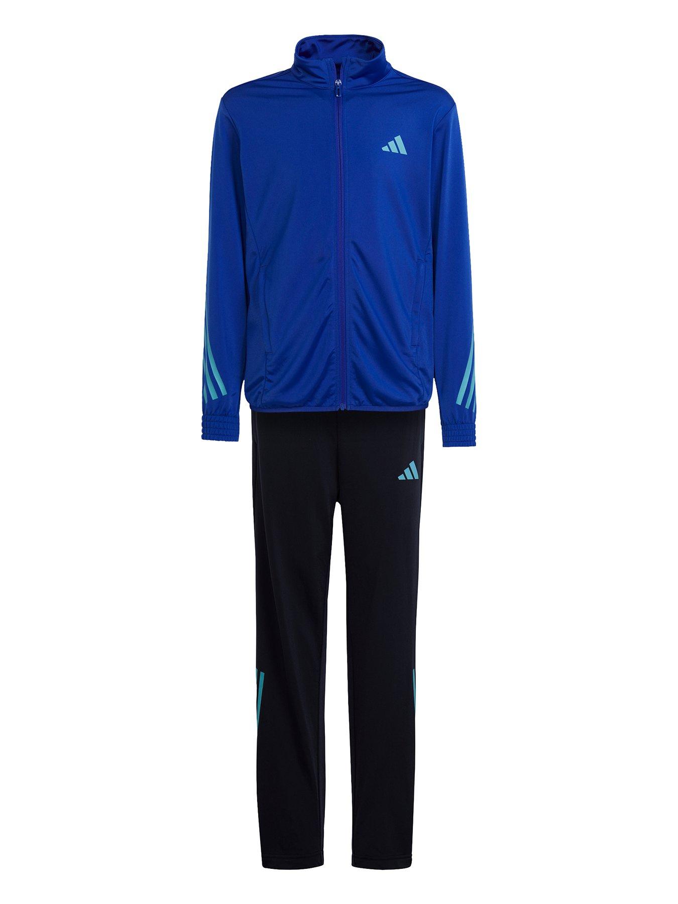 Boys navy cheap adidas tracksuit