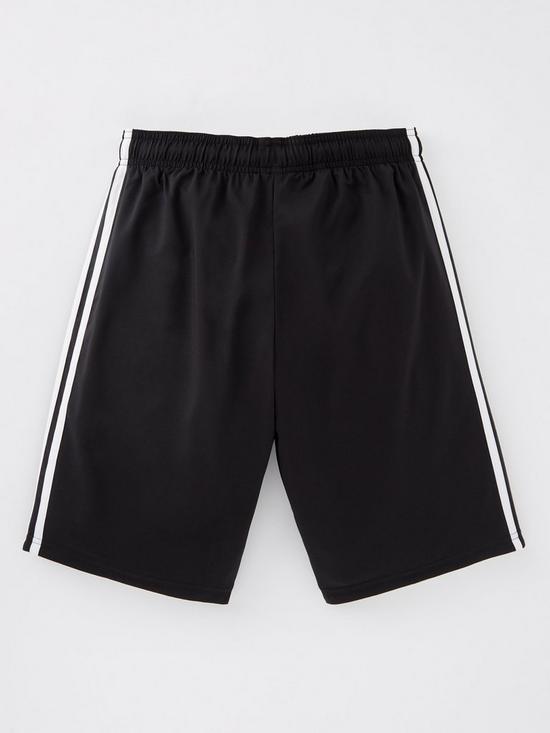 back image of adidas-sportswear-junior-essentials-shorts-blackwhite