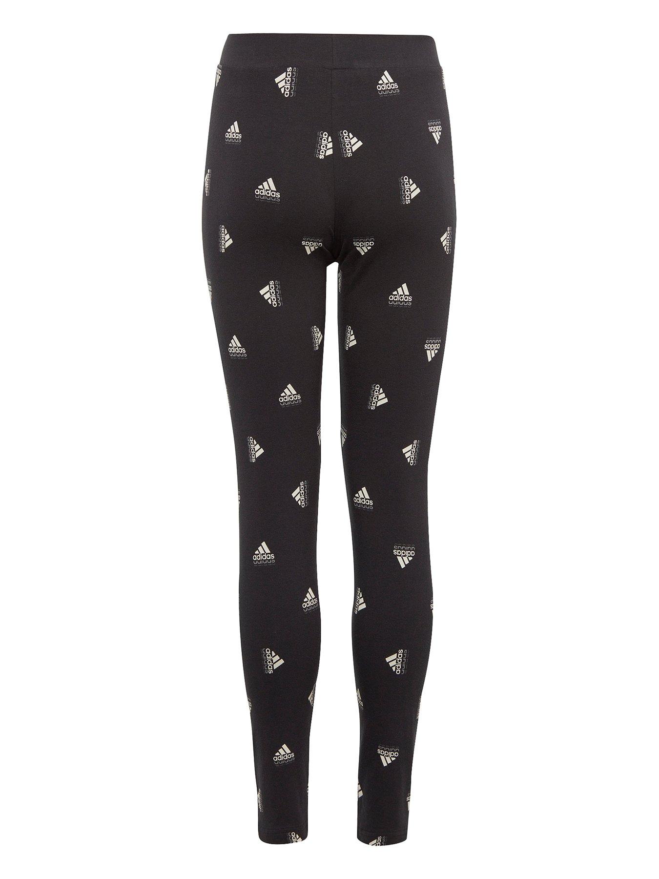 Image 2 of 3 of adidas Sportswear Girls Junior Brand Love Legging - Black