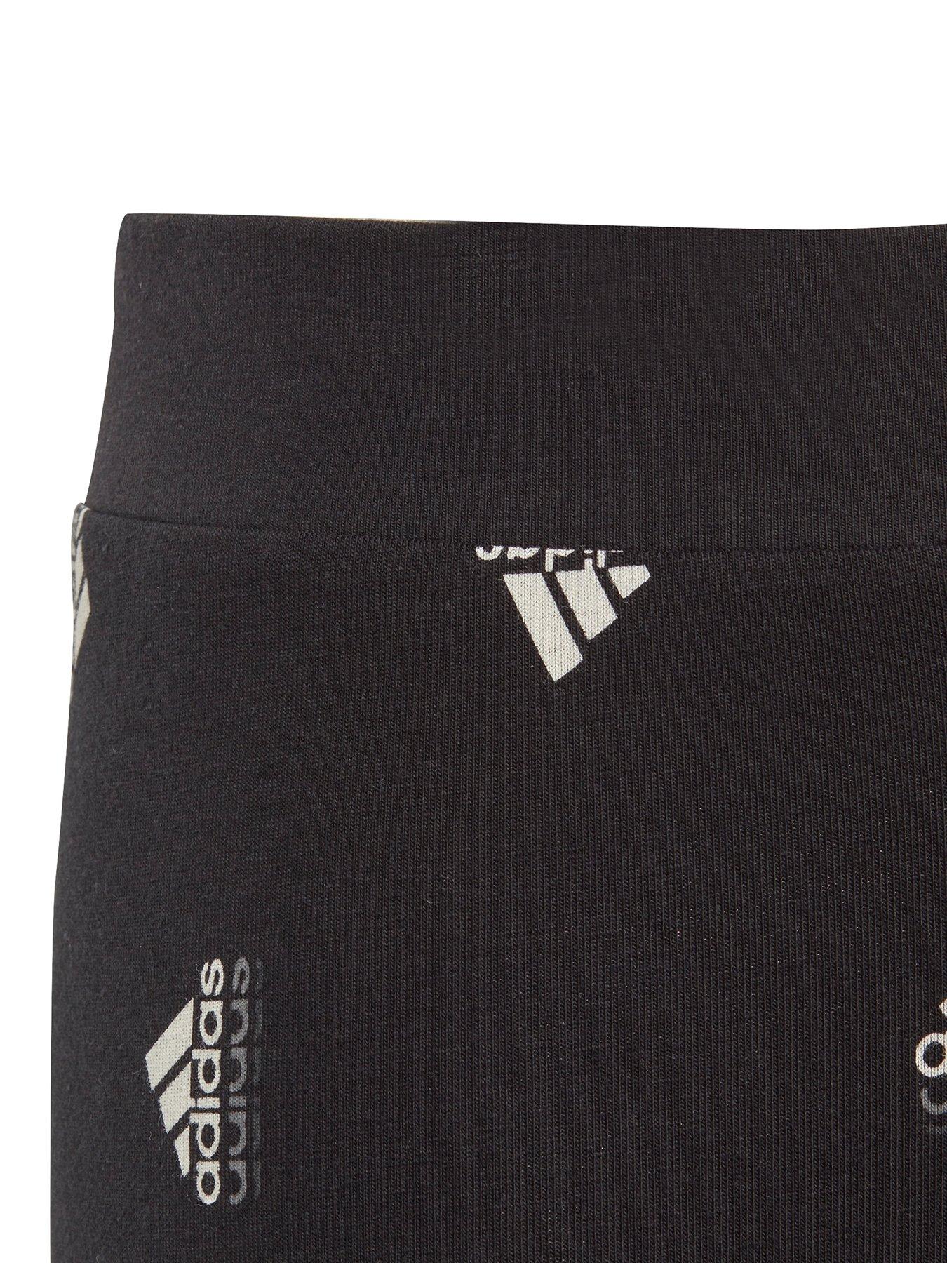 Image 3 of 3 of adidas Sportswear Girls Junior Brand Love Legging - Black