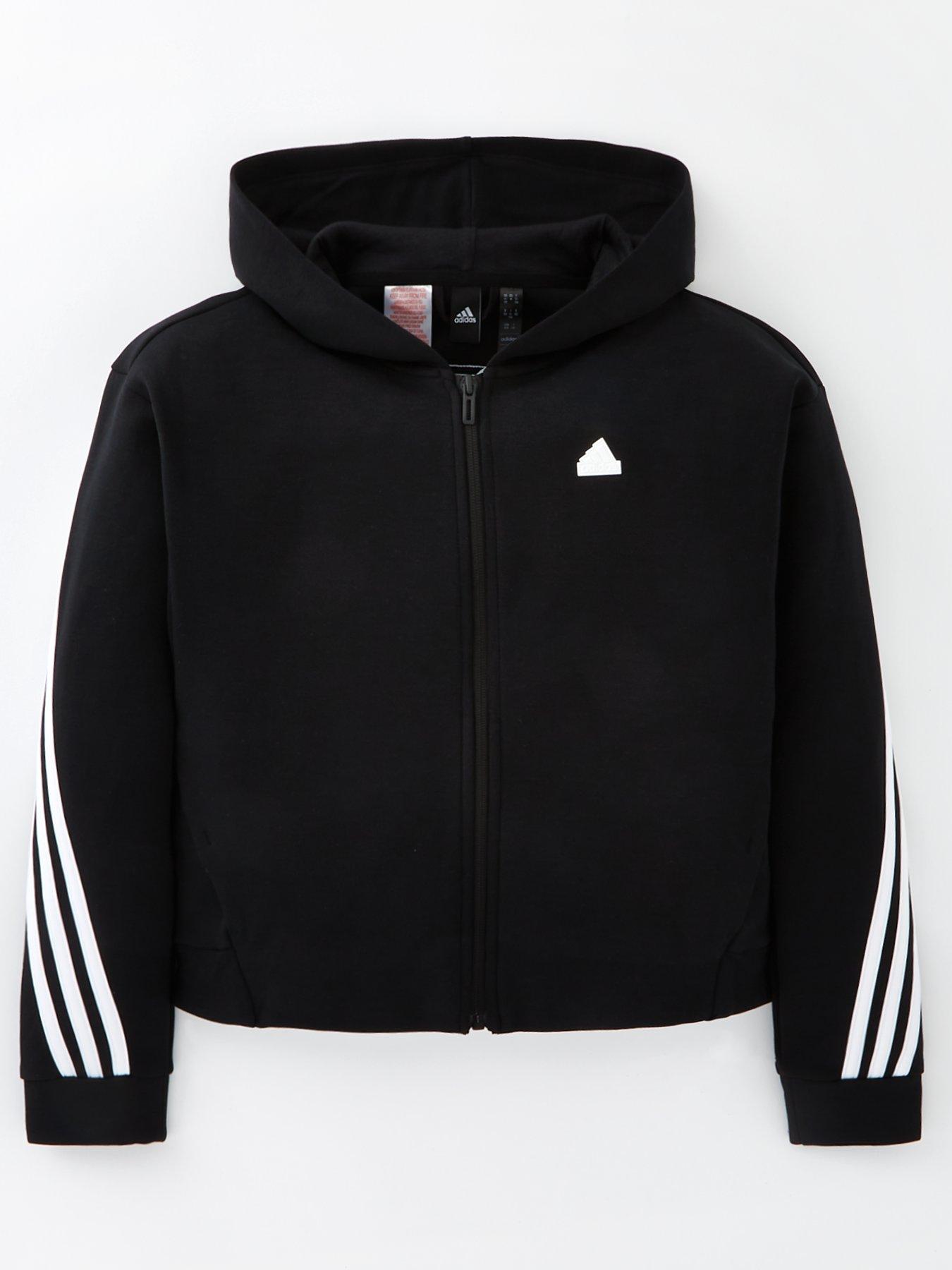 Adidas zip best sale up hoodie girls