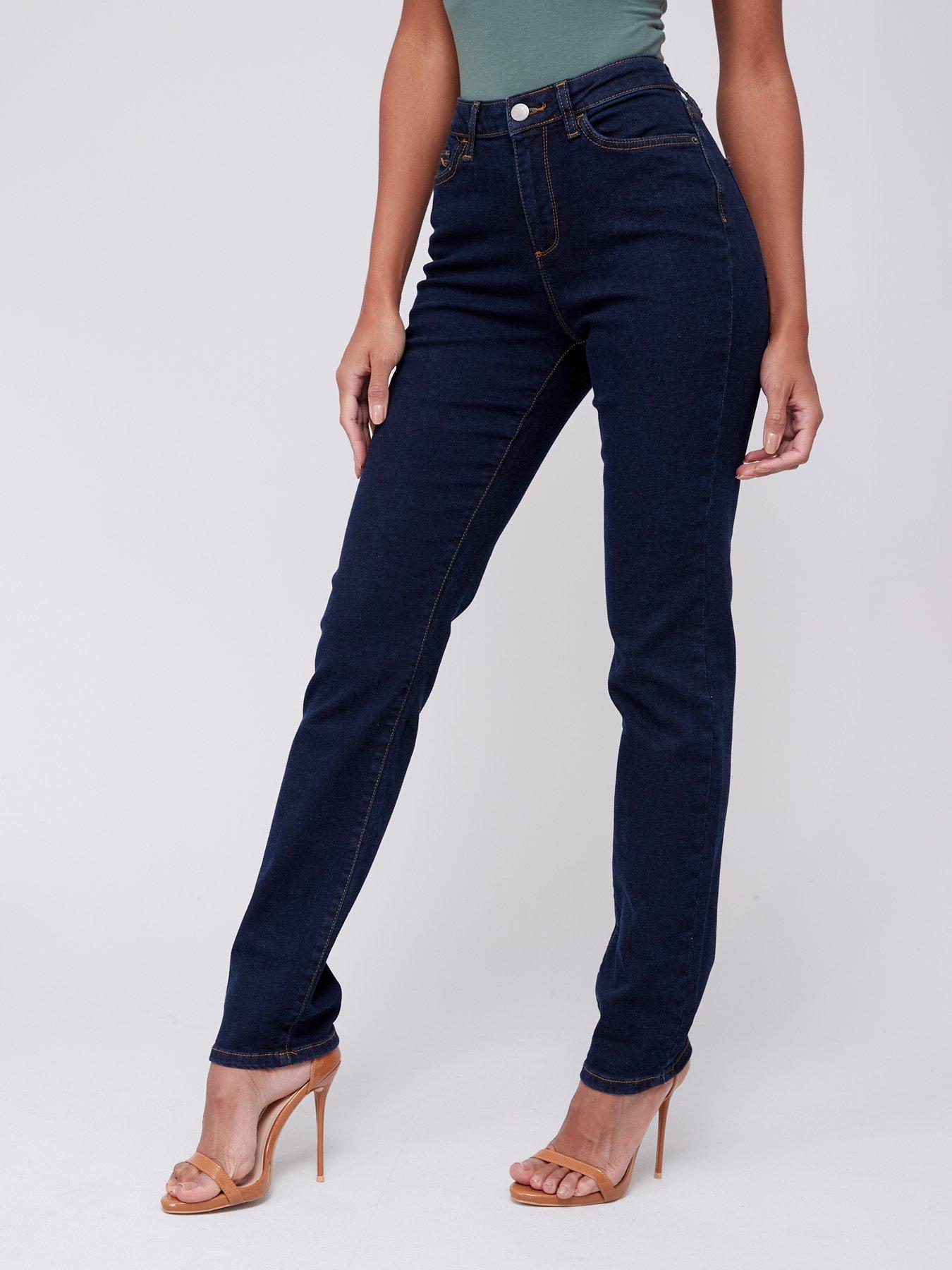 undefined Isabelle High Rise Slim Jean - Rinse Blue