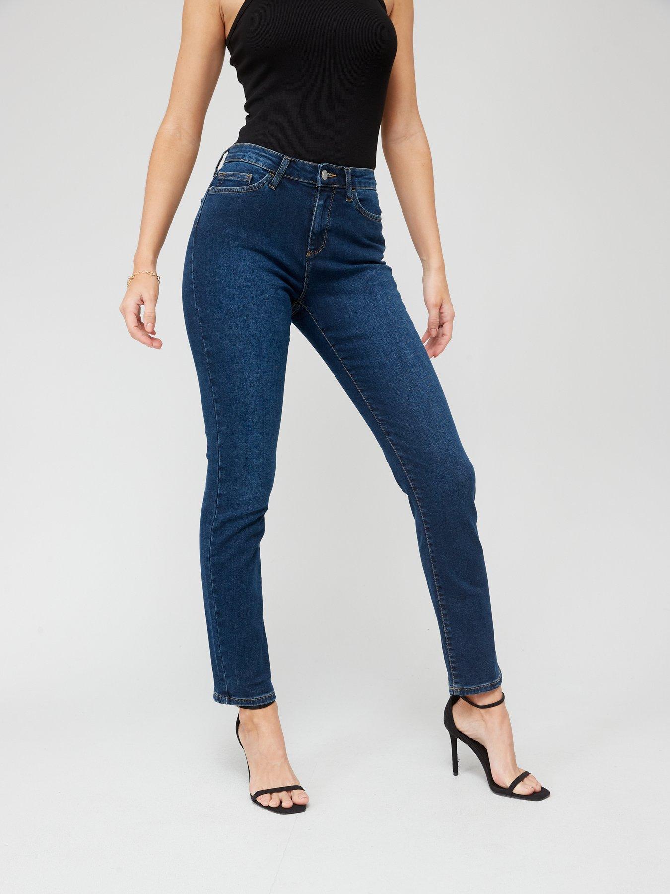 Curves Black Mid Rise Lift & Shape Emilee Jeggings, New Look in 2023