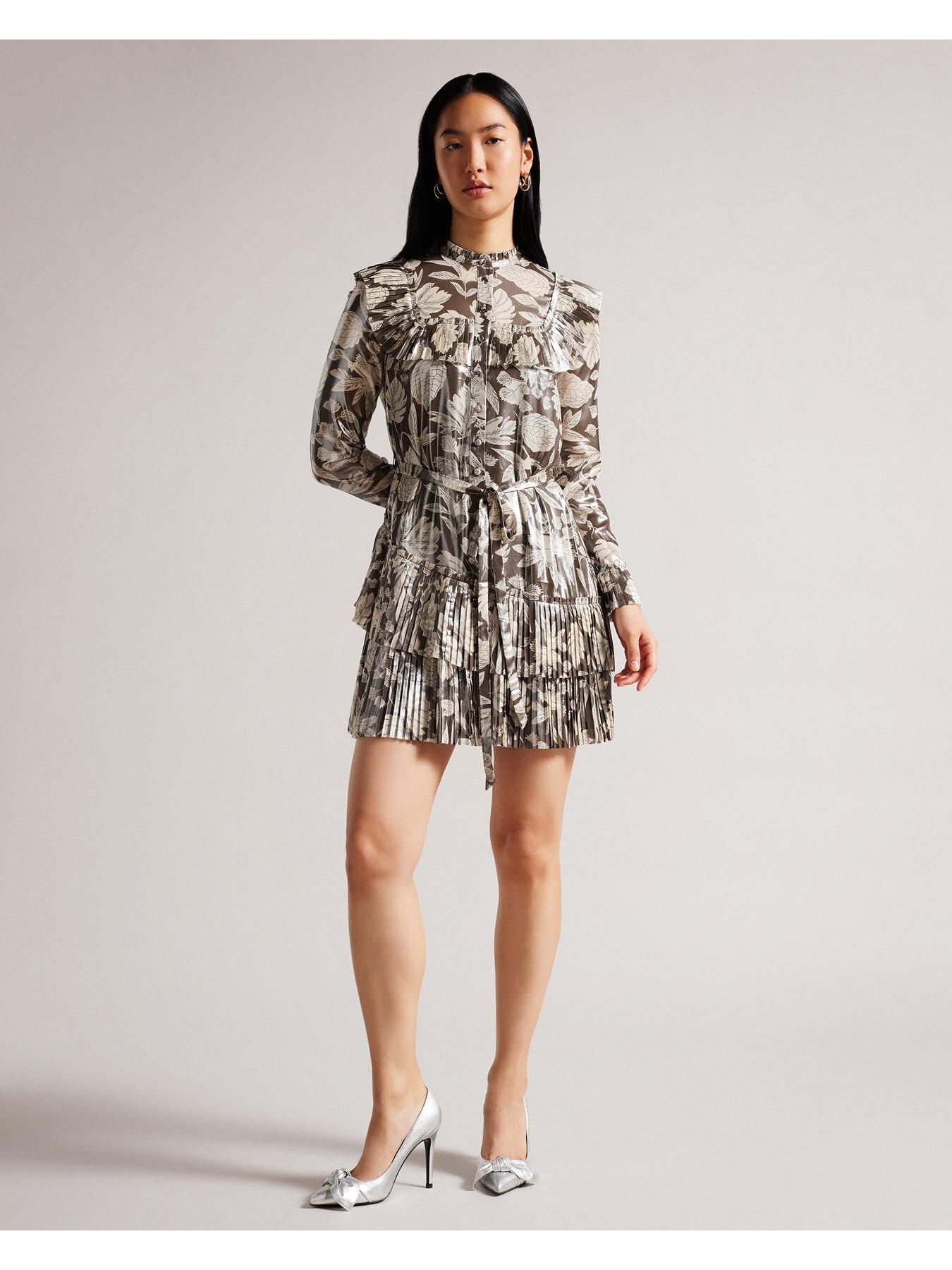 Ted baker ruffle tunic hot sale dress