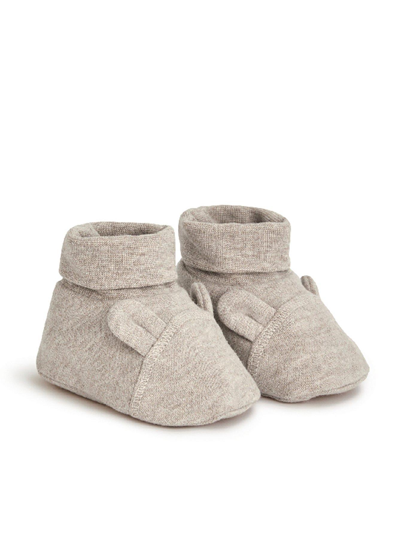 undefined Baby Unisex Bear Booties - Beige