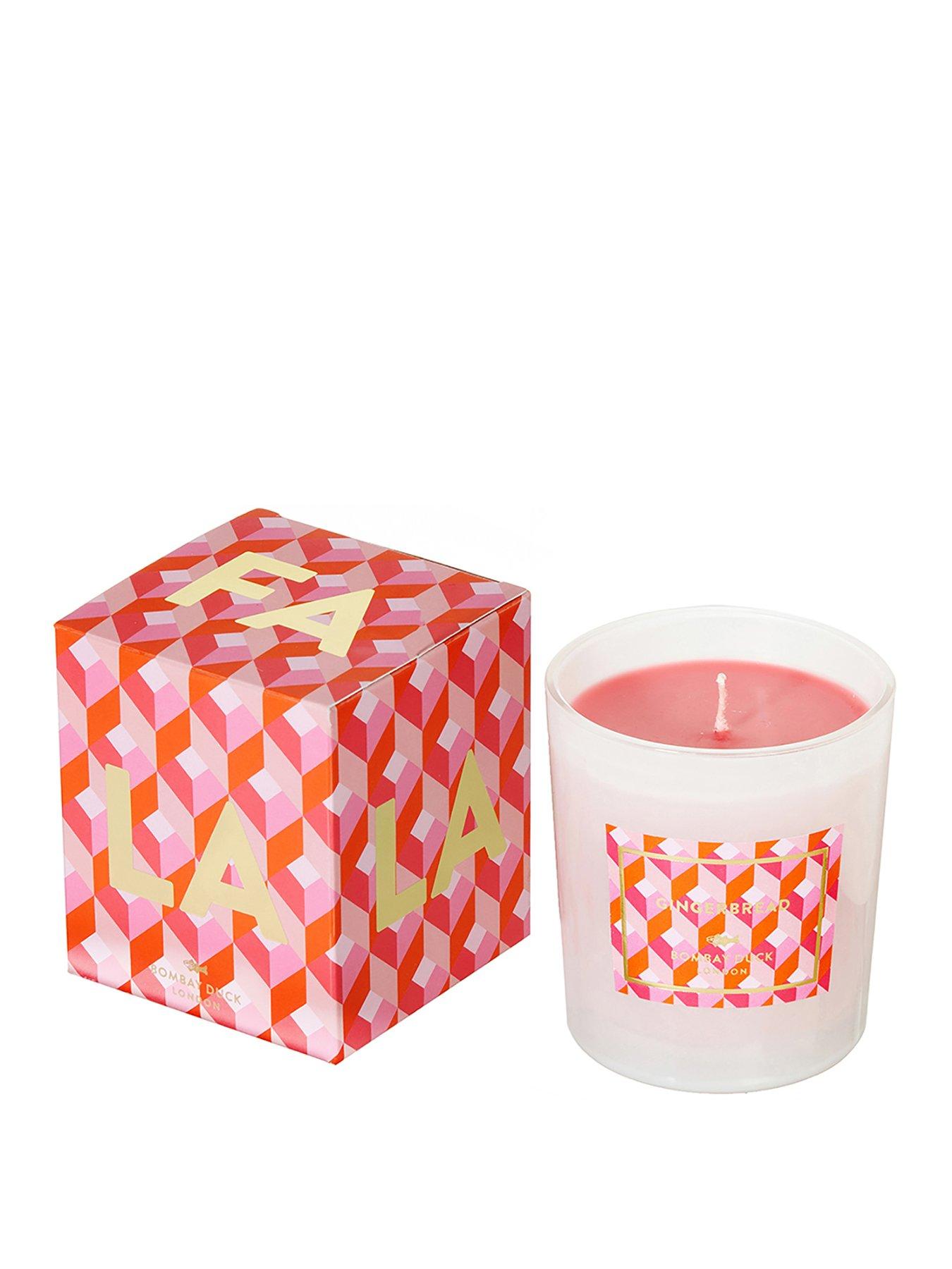 Product photograph of Bombay Duck Fa La La La Christmas Candle - Gingerbread from very.co.uk