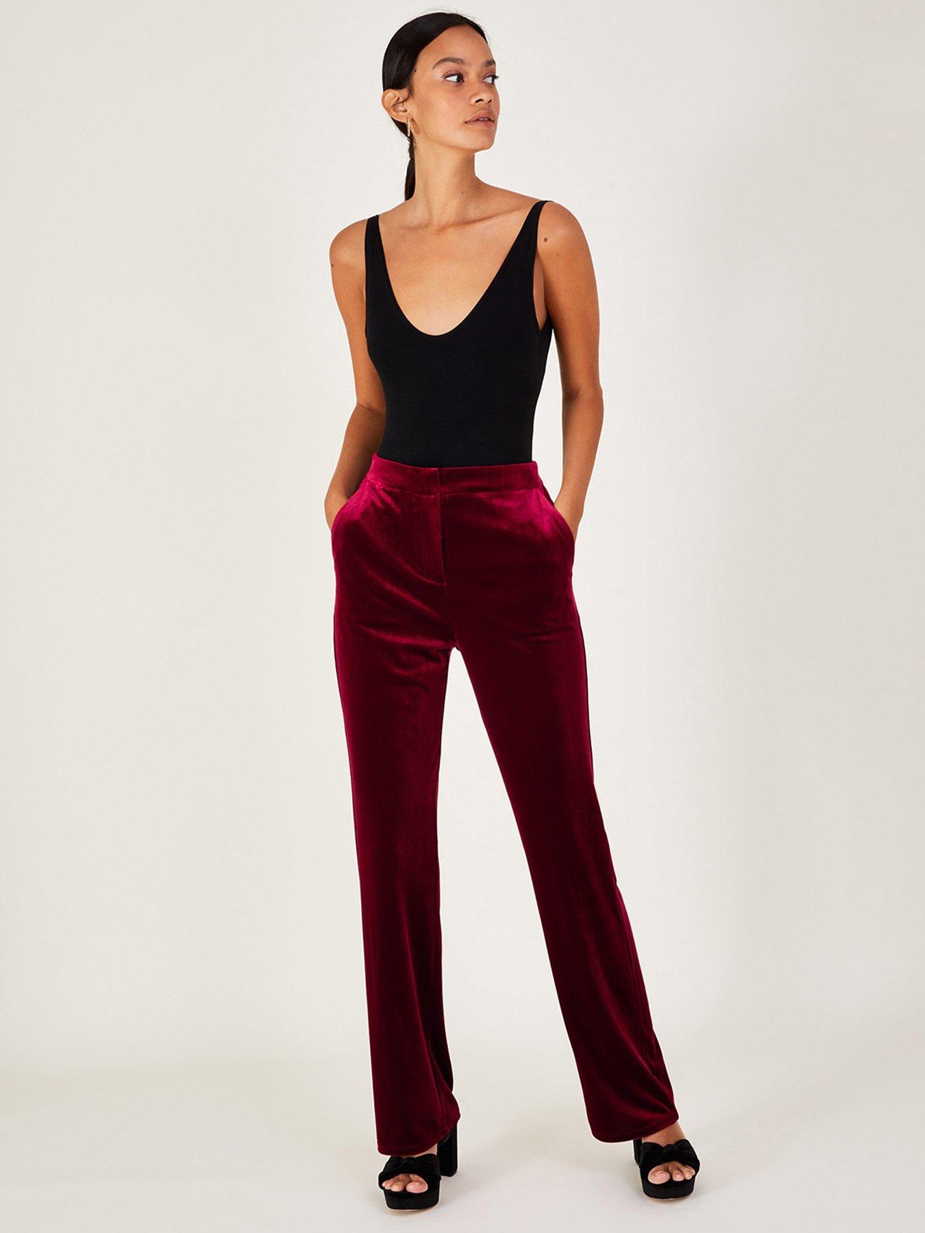 Velvet store bootcut trousers