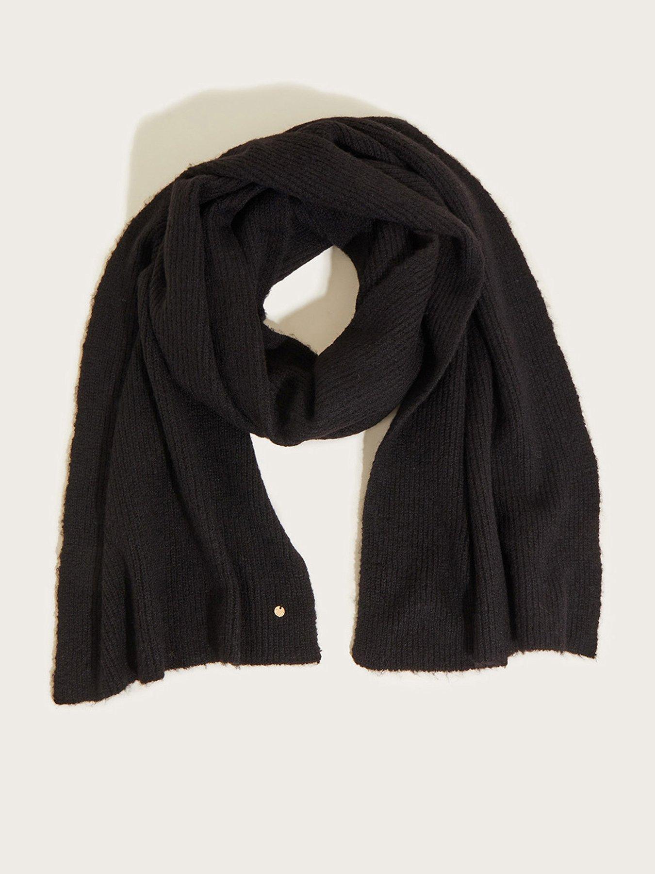 Accessories Scarves and mufflers Womens Accessories Scarves and mufflers Emporio  Armani Silk Fine Knit Scarf in Black Save 50% 