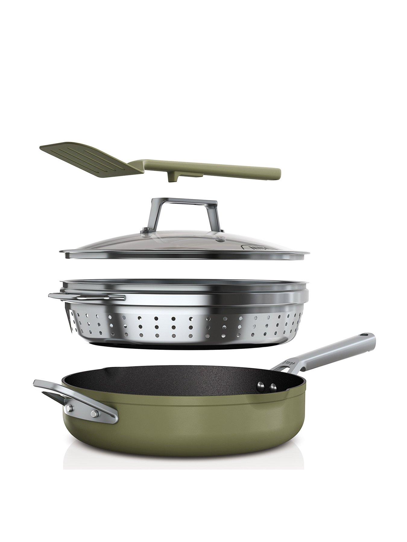 Product photograph of Ninja Foodi Zerostick 9-in-1 Possiblepan Non Stick - Olive Green from very.co.uk