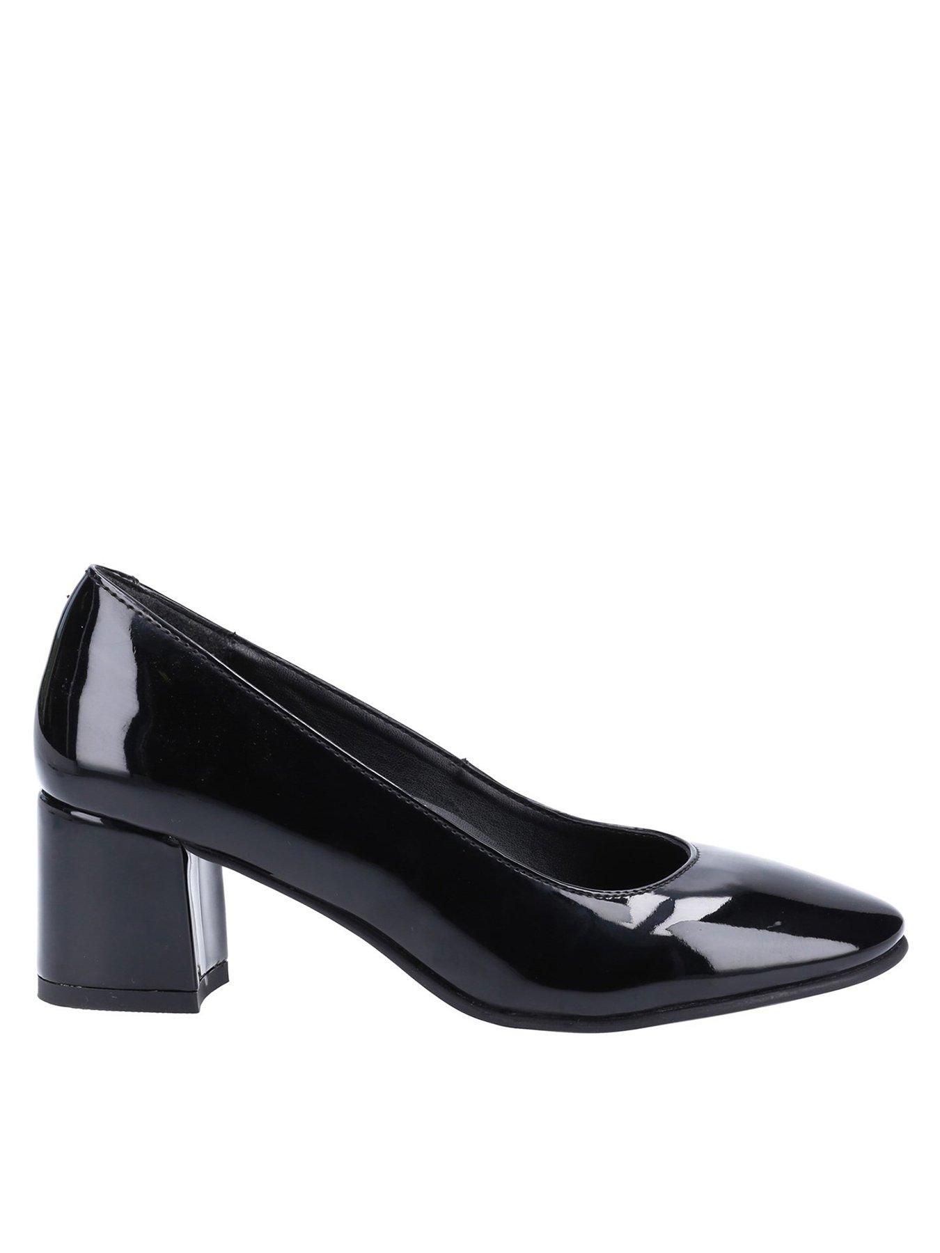 Black patent store court shoes uk