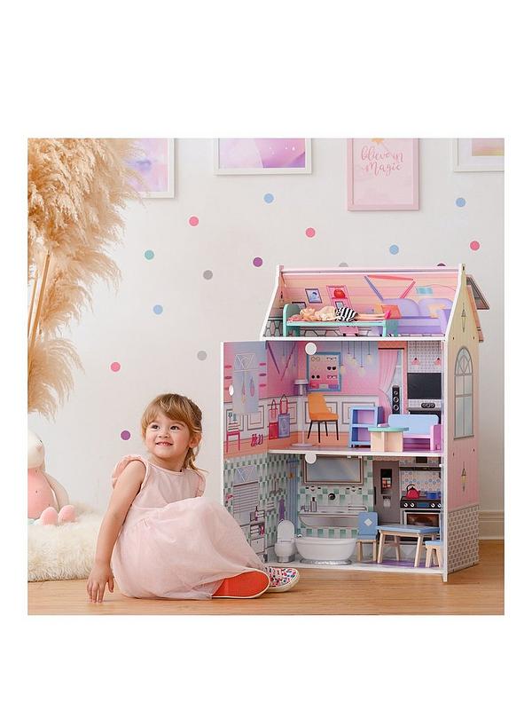 Image 1 of 6 of Teamson Kids Olivia's Little World - Dreamland Glasshouse 12" Doll House - Multi-Colour