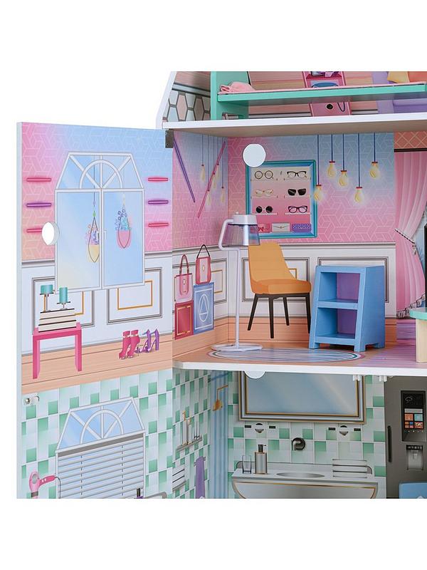 Image 4 of 6 of Teamson Kids Olivia's Little World - Dreamland Glasshouse 12" Doll House - Multi-Colour