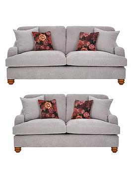 Product photograph of Very Home Millie 3 Seater 2 Seater Fabric Sofa Set Buy And Save from very.co.uk