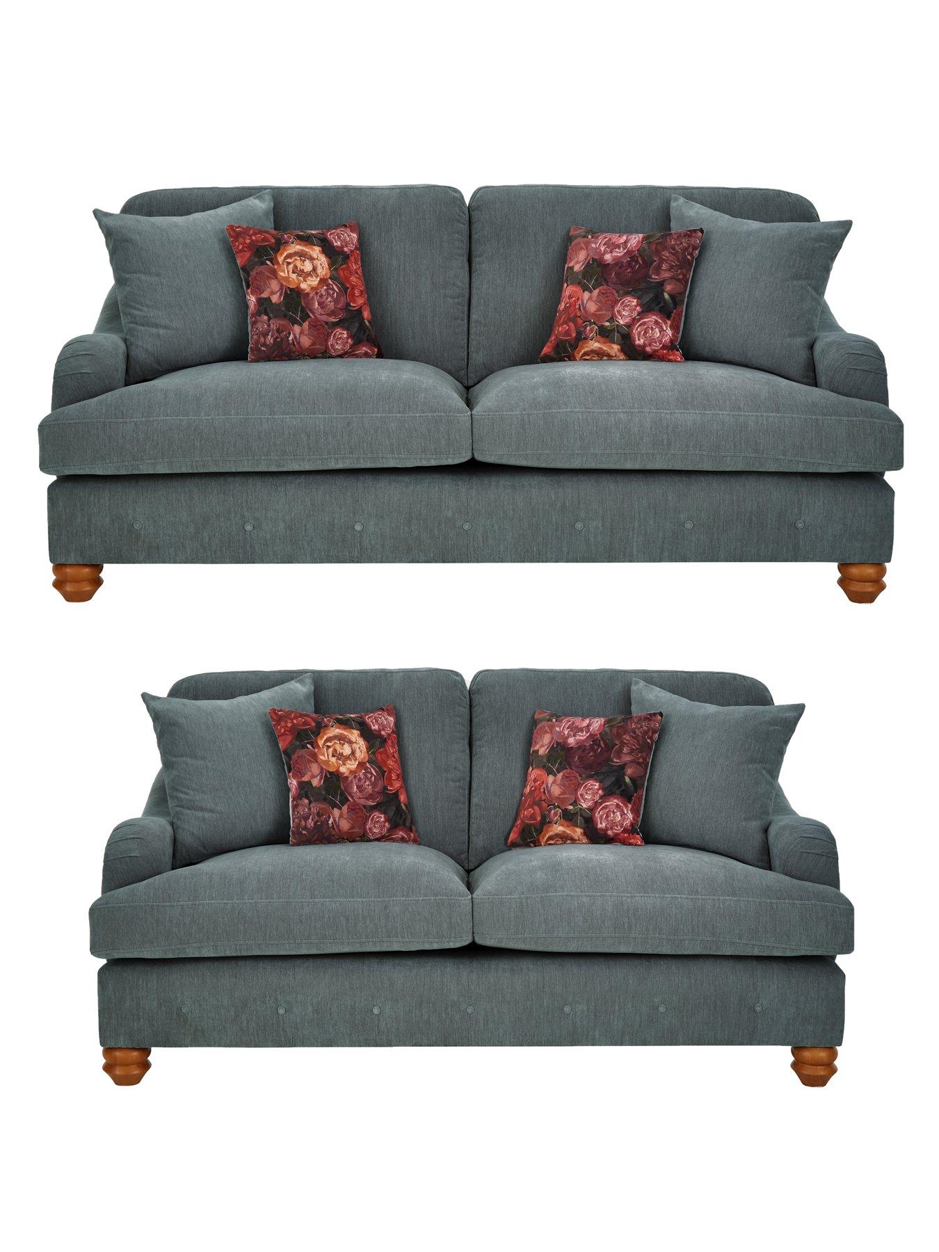 Very Home Millie 3 Seater + 2 Seater Fabric Sofa Set (Buy and SAVE!) - Made to order in the UK