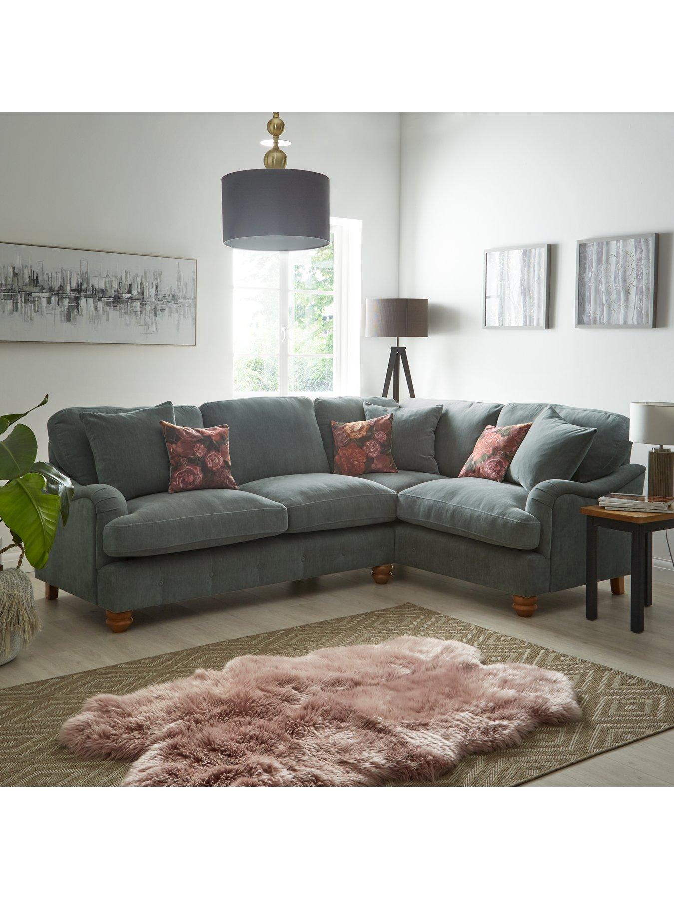 undefined Millie Small Right Hand Fabric Double Arm Corner Group Sofa