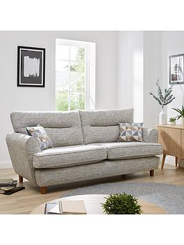 Product photograph of Very Home Lusso Fabric 3 Seater Sofa from very.co.uk