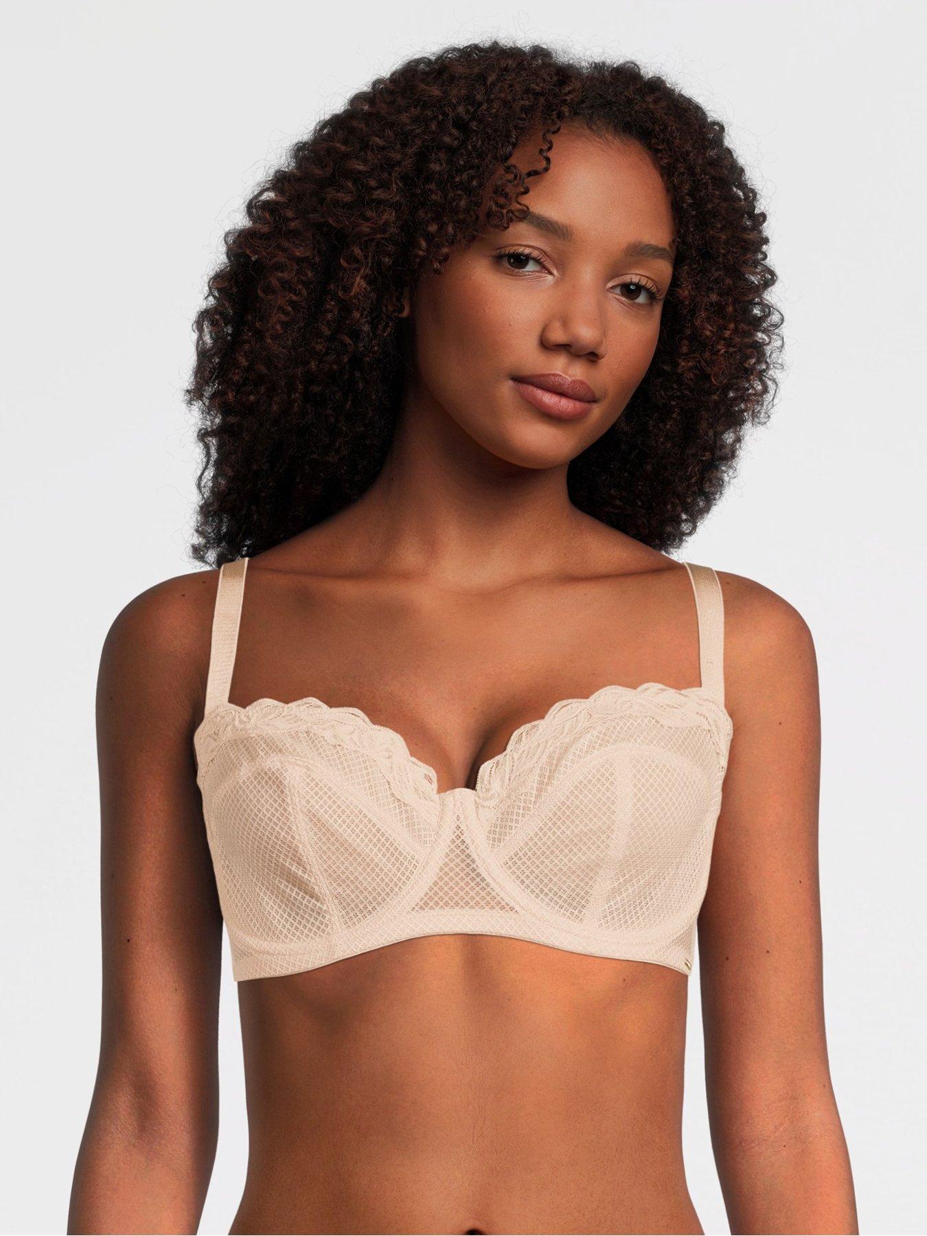 undefined Addison 1/2 Cup Convertible Non Padded Wired Bra - Beige