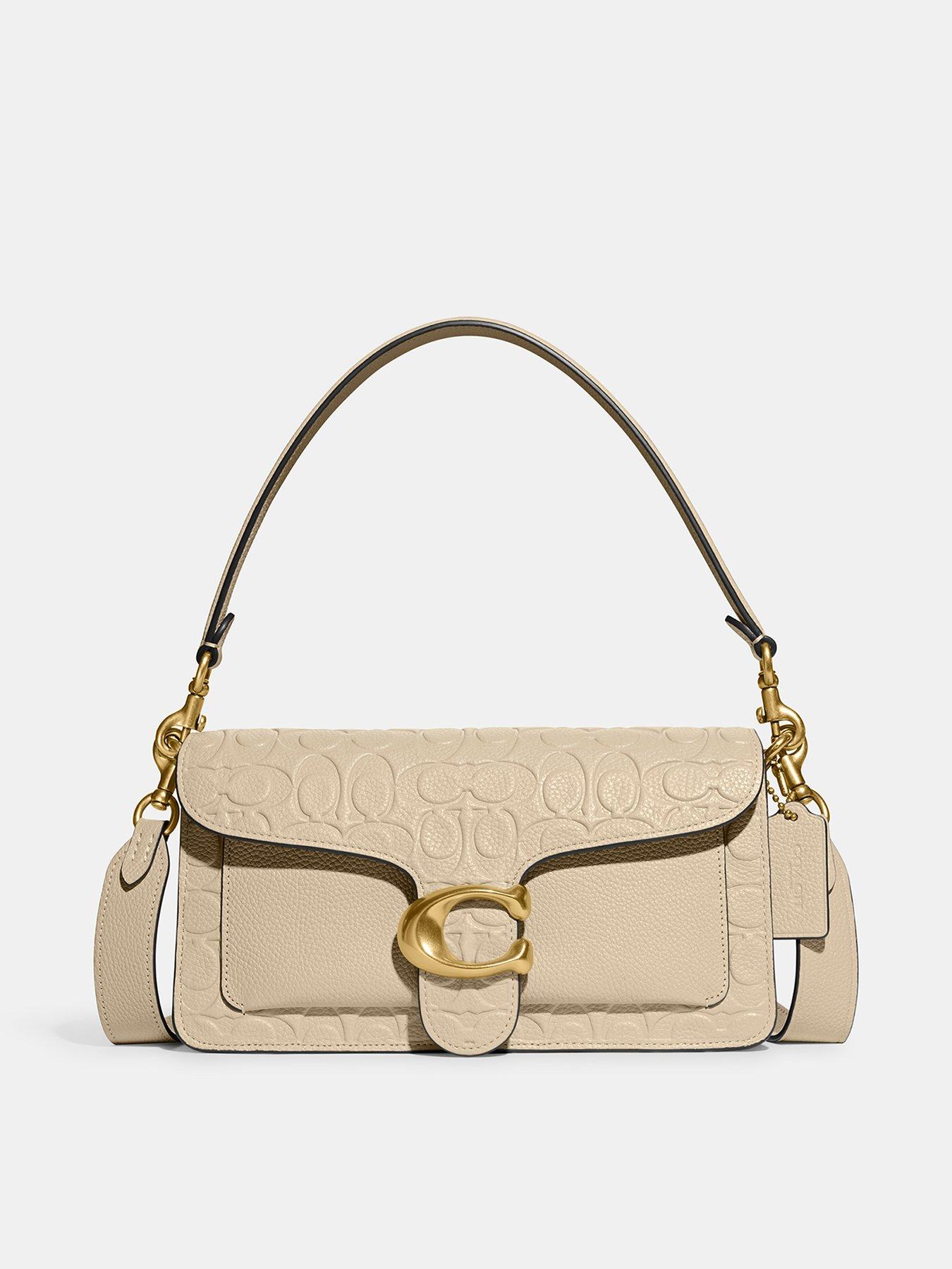 COACH Signature Leather Tabby Shoulder Bag 26 - Ivory 
