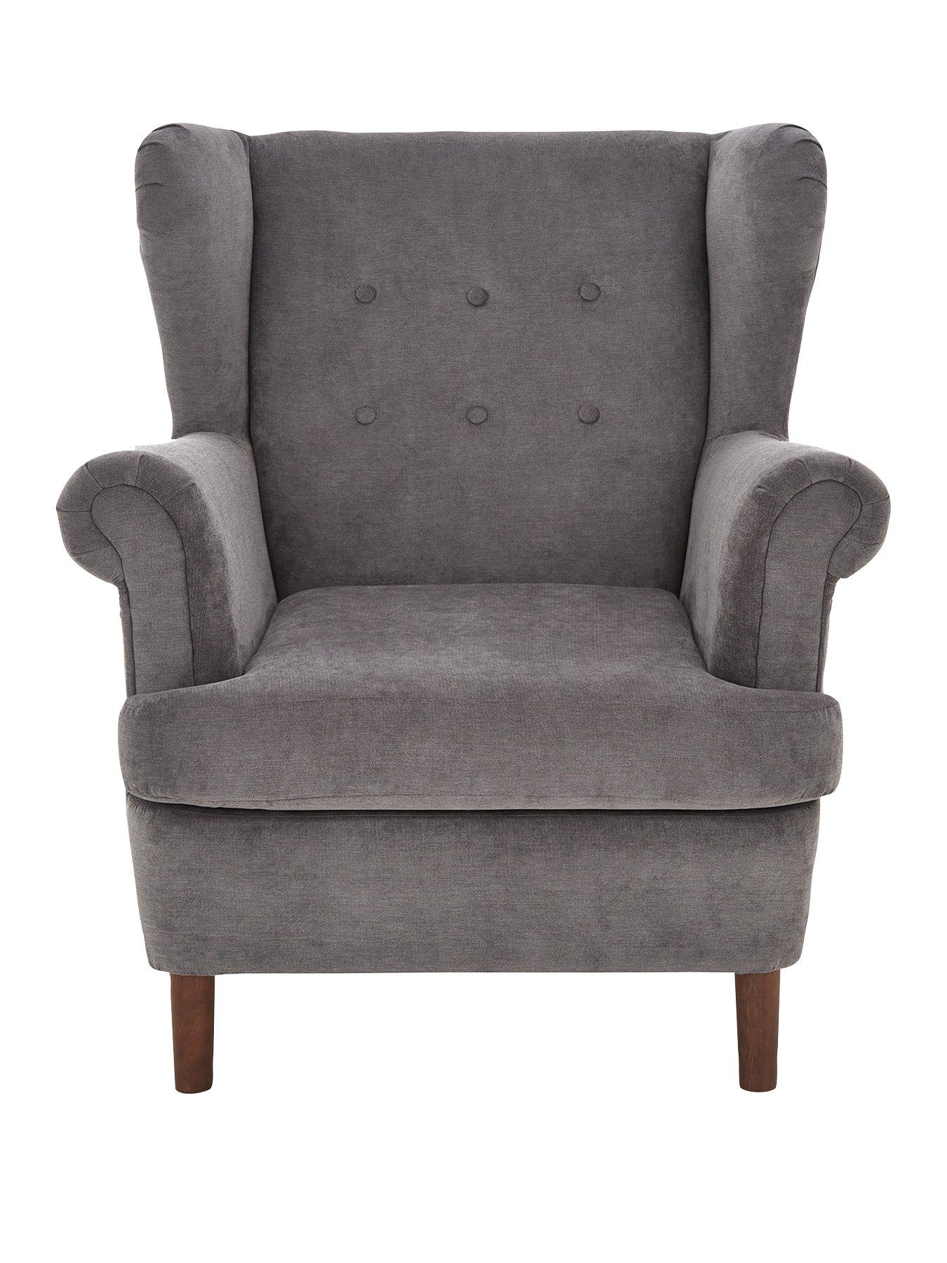 very grey armchair