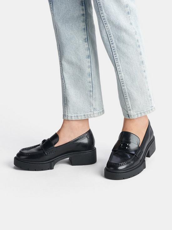 stillFront image of coach-leah-leather-chunky-loafer