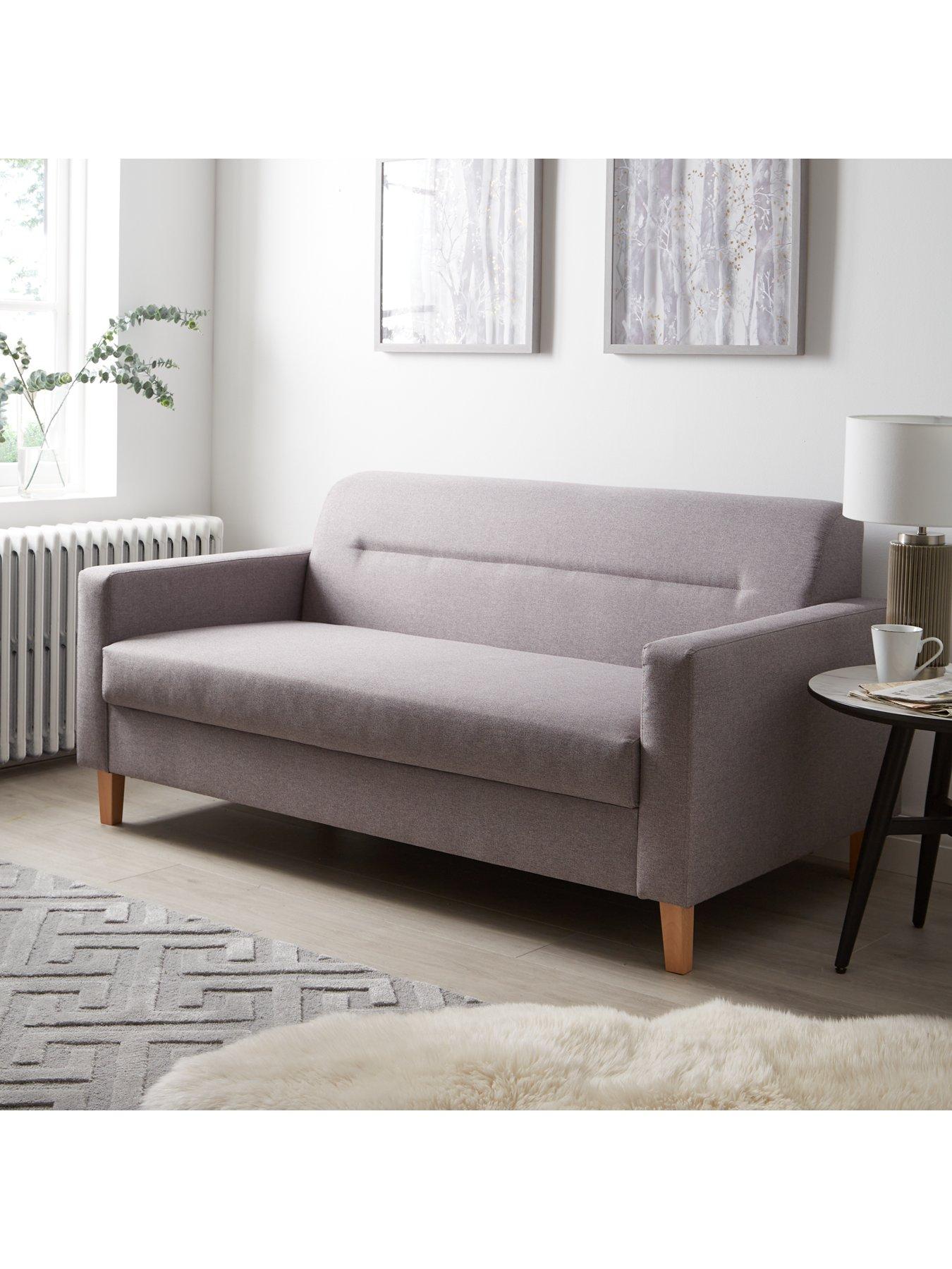 Product photograph of Very Home Milano 3 Seater Fabric Sofa from very.co.uk
