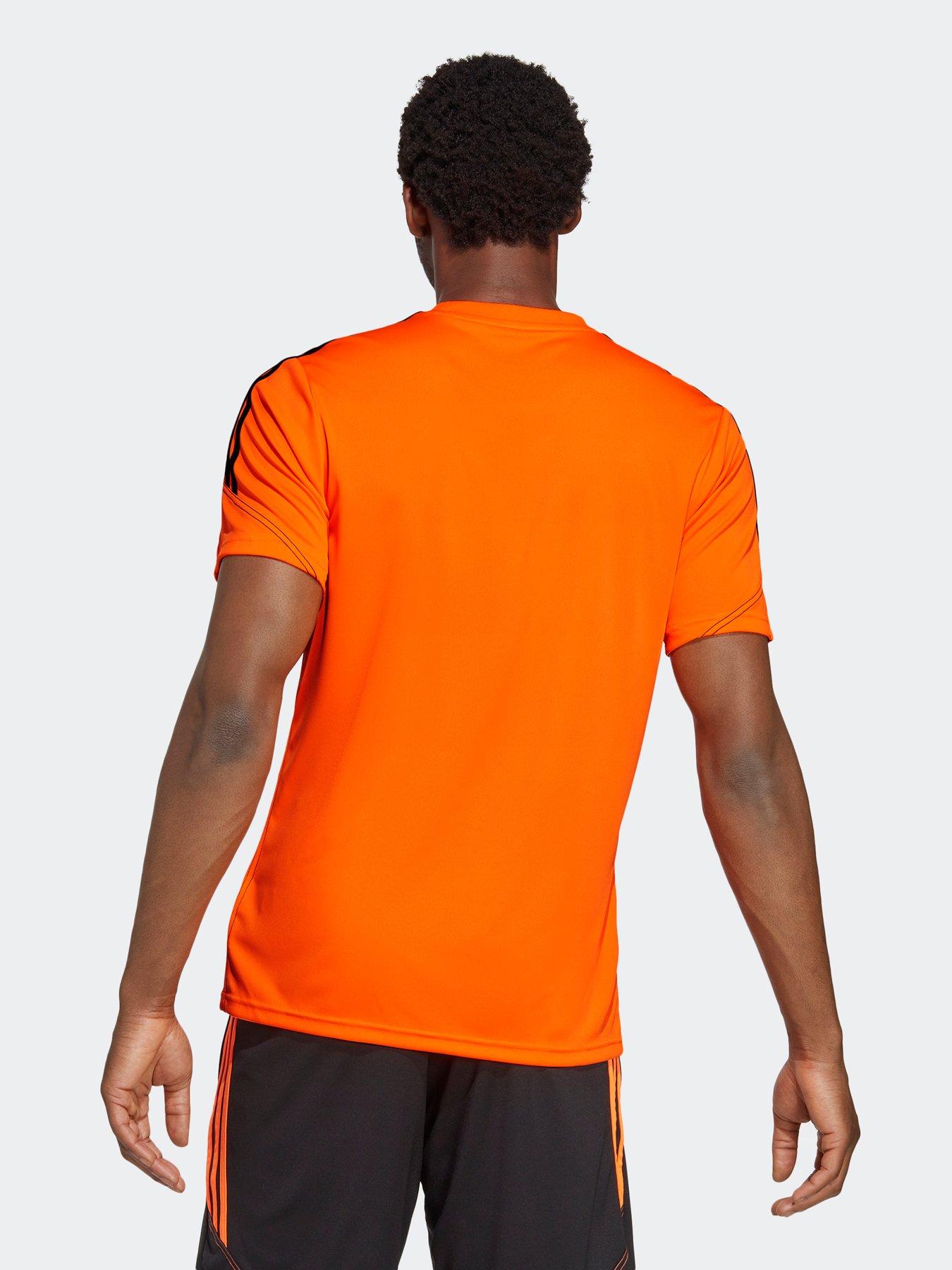 adidas Mens Tiro 23 Tee - Orange/Black | very.co.uk