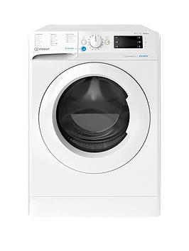 Product photograph of Indesit Bde107625xwukn E B 10 7kg 1600rpm Washer Dryer - White from very.co.uk