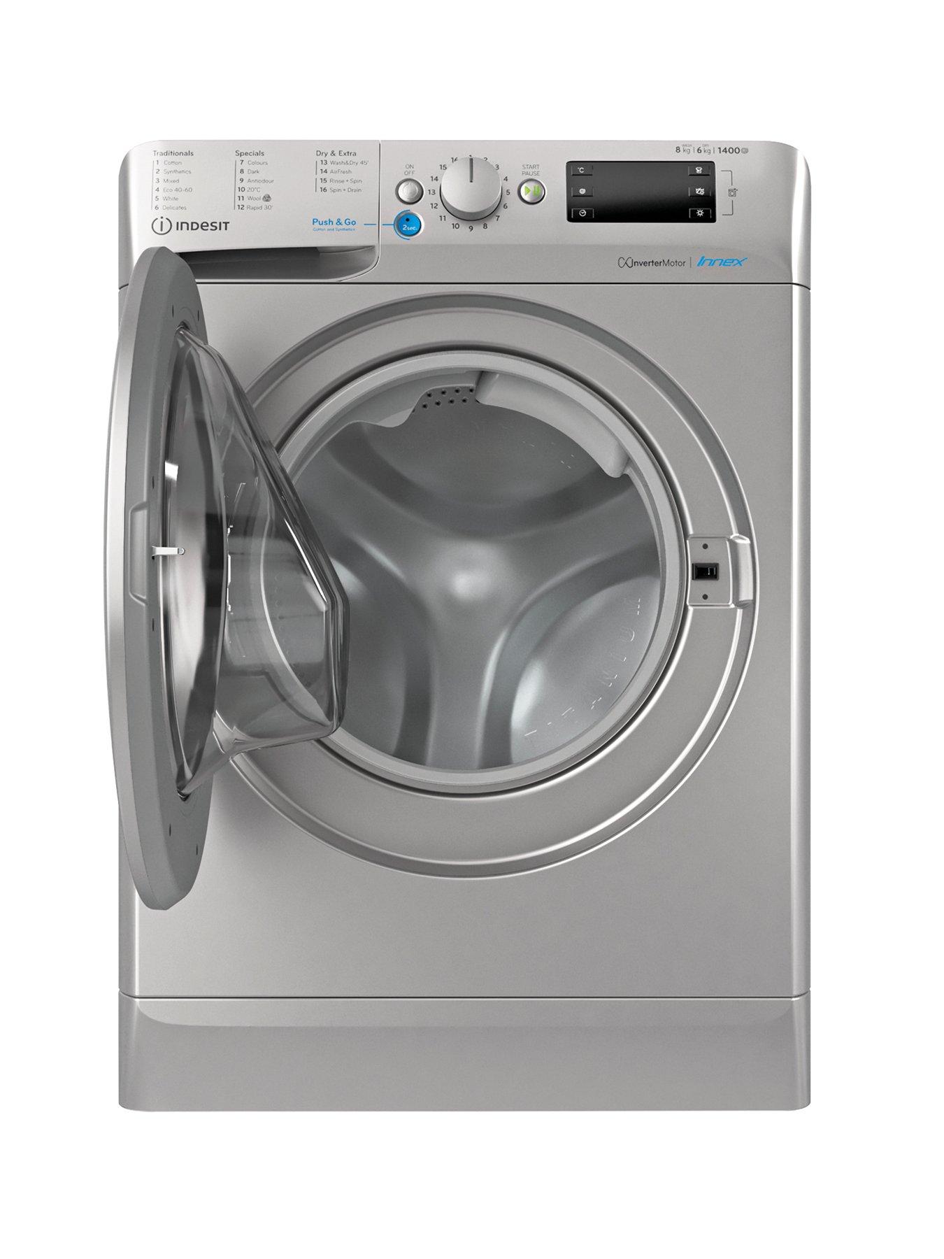 Indesit BDE86436XSUKN D A 8 6KG 1400rpm Washer Dryer Silver