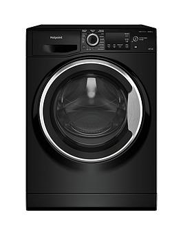 Product photograph of Hotpoint Ndb9635bsuk D B 9 6kg 1400rpm Washer-dryer - Black Amp Silver from very.co.uk