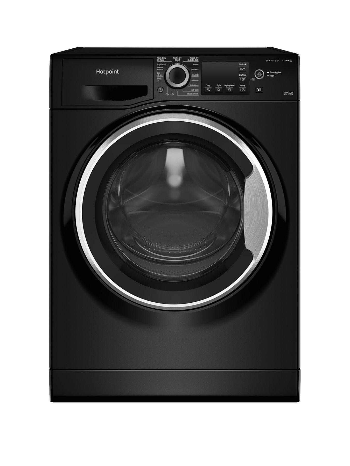 Hotpoint NDB9635BSUK D|B 9+6KG 1400rpm Washer-Dryer - Black  &  Silver