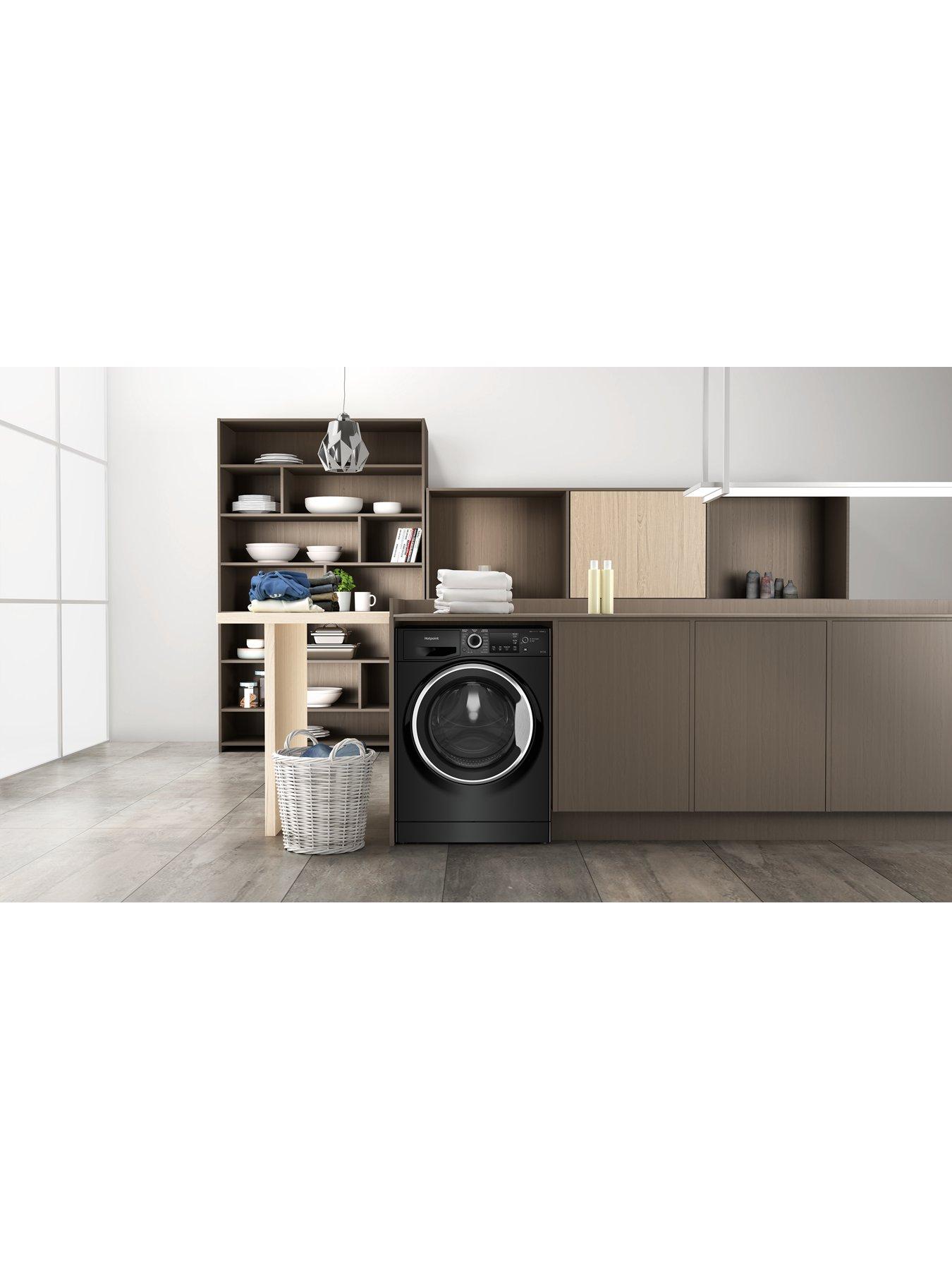 Image 3 of 7 of Hotpoint NDB9635BSUK D|B 9+6KG 1400rpm Washer-Dryer - Black &amp; Silver