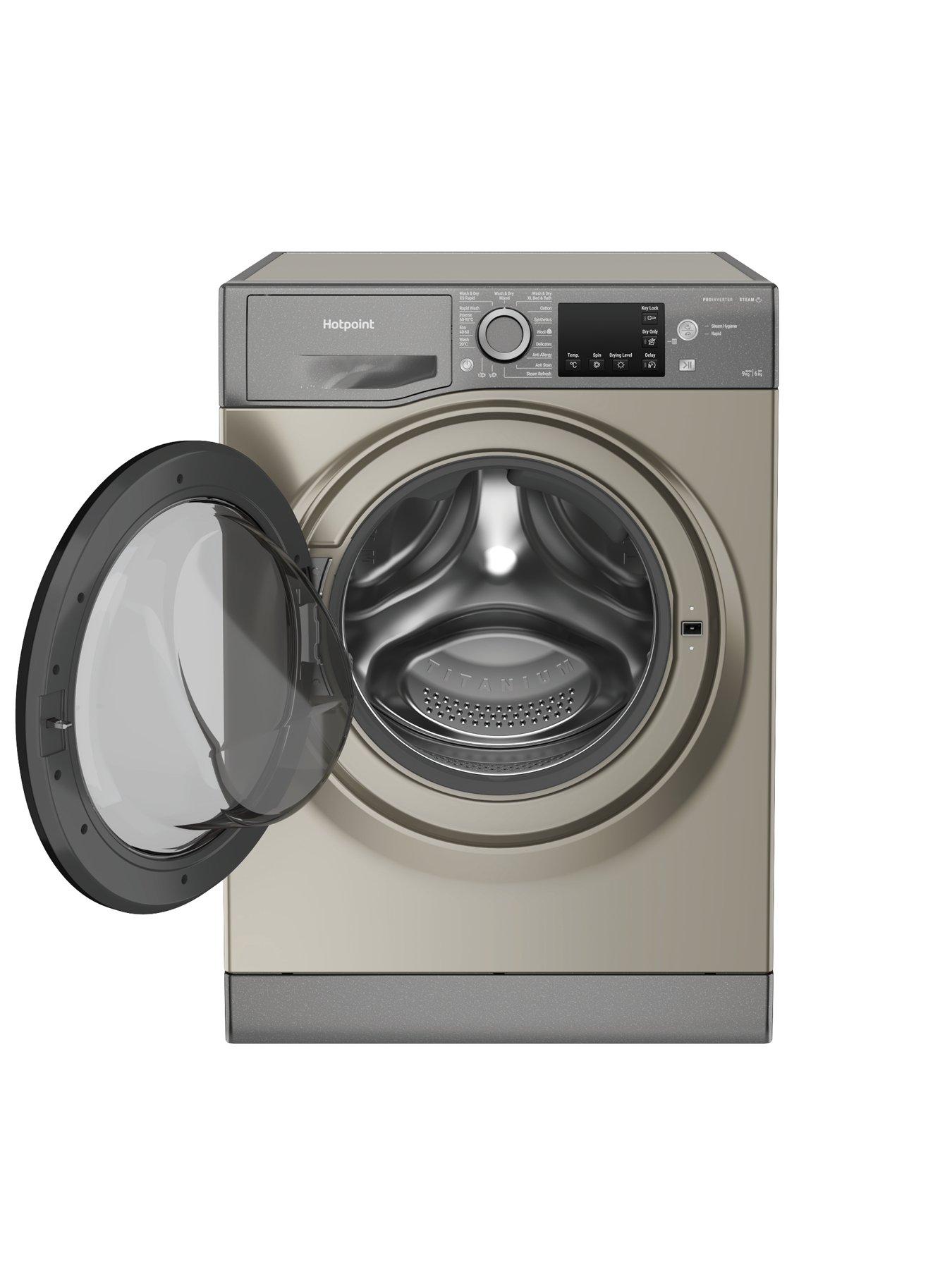 Image 2 of 7 of Hotpoint NDB9635GKUK D|B 9+6KG 1400rpm Washer Dryer - Black