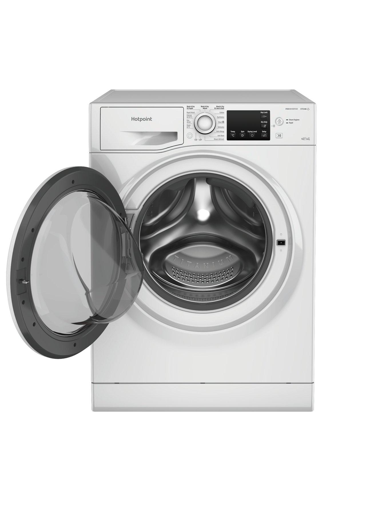 Hotpoint NDB9635WUK DB 9+6KG 1400 Rpm WasherDryers White very.co.uk